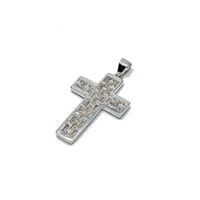 Dije De Plata Ley .925 Cruz 3.272 Gramos